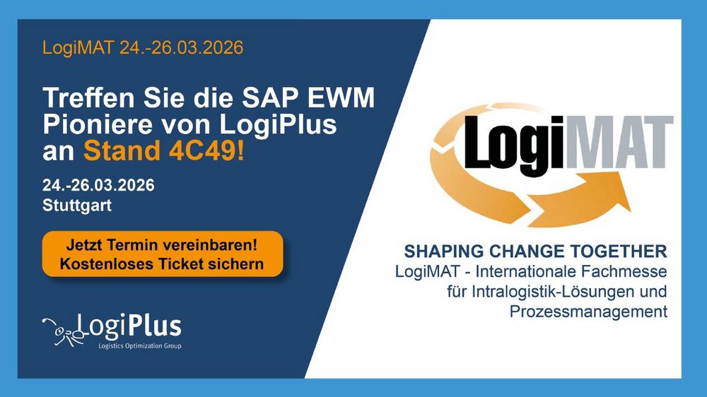 Die SAP EWM Pioniere auf der LogiMAT 2026 (Messe | Leinfelden-Echterdingen)