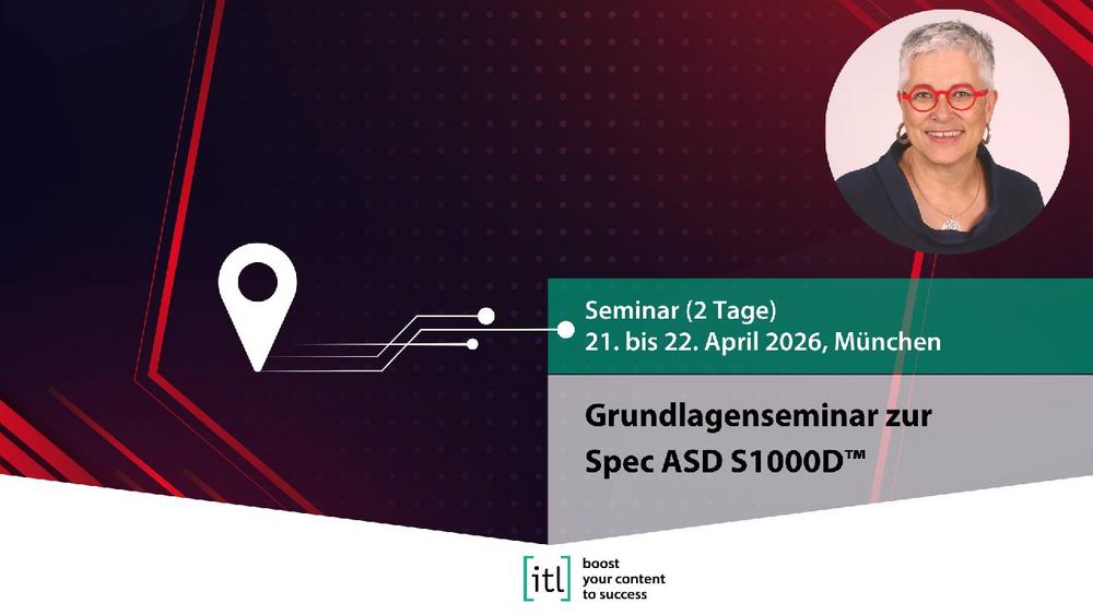 Grundlagenseminar zur Spec ASD S1000D™ (Seminar | München)