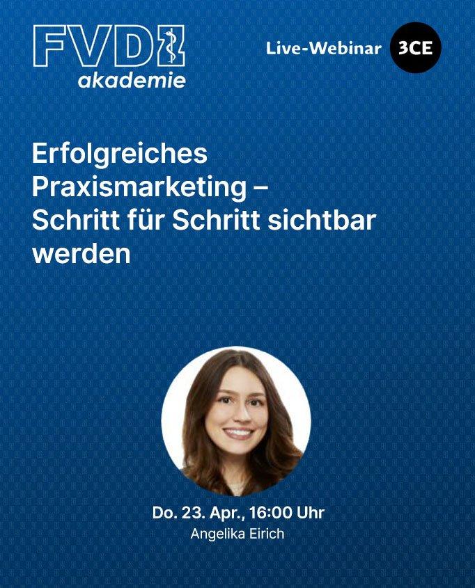Erfolgreiches Praxismarketing – Schritt für Schritt sichtbar werden (Webinar | Online)