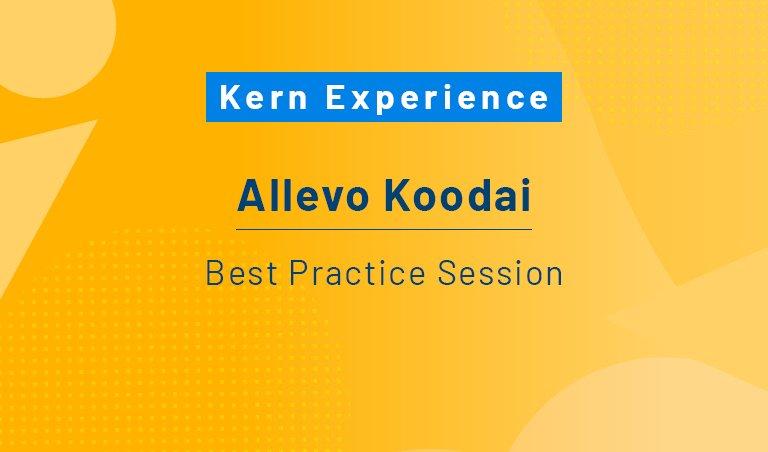 Allevo Koodai – Best Practice Session (Webinar | Online)