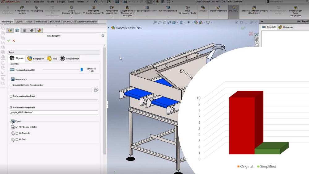Lino® Simplify – simplify Solidworks® assemblies automatically (Webinar | Online)