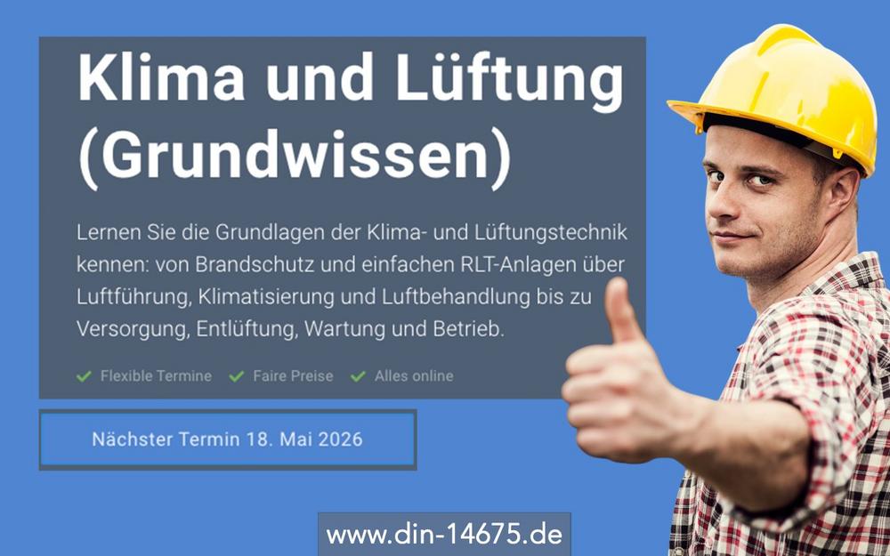 Online-Schulung: Klima und Lüftung (Grundwissen) (Schulung | Online)
