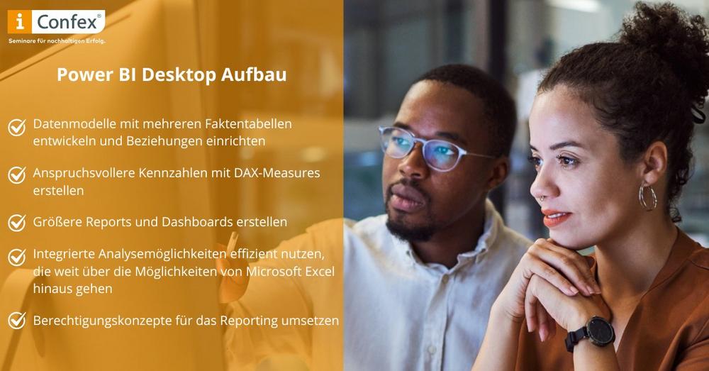 Power BI Desktop Aufbauschulung: Komplexe Datenmodelle effizient analysieren (Seminar | Berlin)