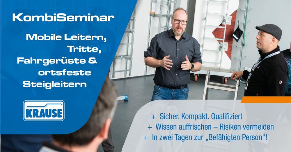 KombiSeminar: Mobile Leitern, Tritte, Fahrgerüste & Ortsfeste Steigleitern (10645) (Seminar | Troisdorf)
