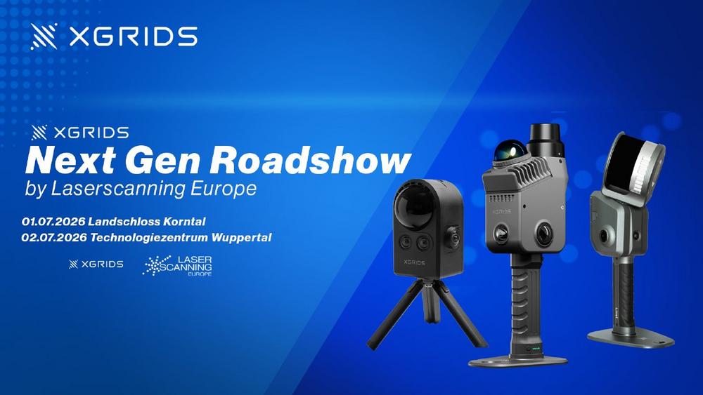 XGRIDS Next Gen Roadshow by Laserscanning Europe (Vortrag | Wuppertal)