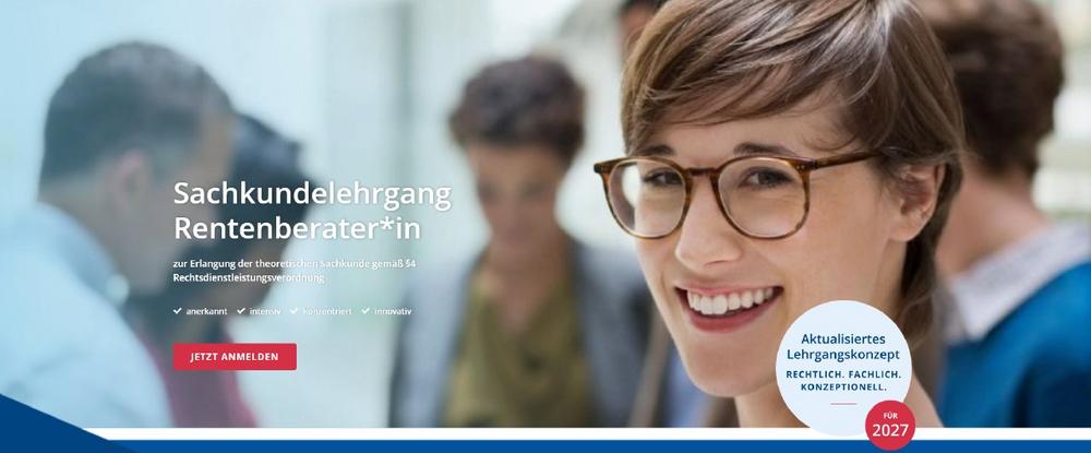 Sachkundelehrgang Rentenberater*in – Berlin & Online 2027 (Schulung | Heidelberg)