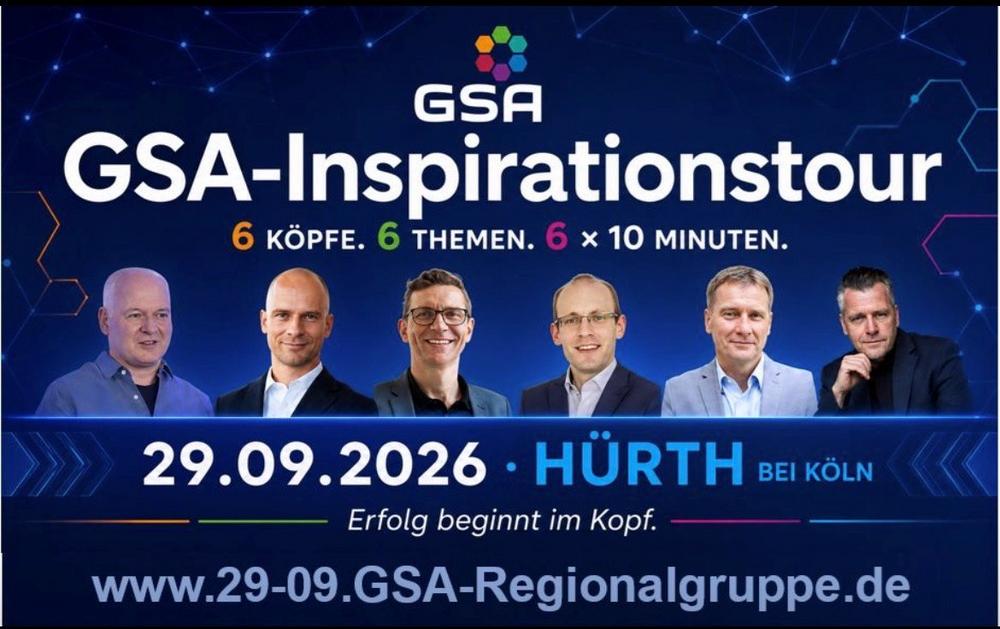 GSA-Inspirationstour – 6 Redner:innen je 10 Min. in  Köln-HÜRTH (Networking | Hürth)