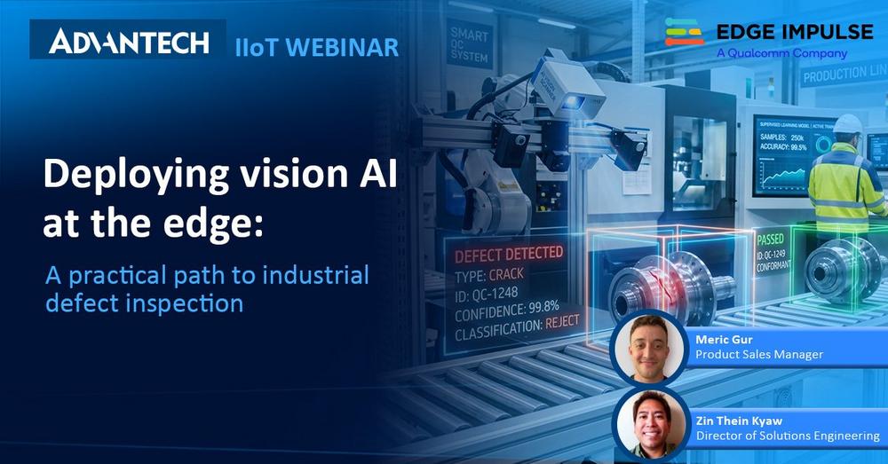Webinar: Vision AI für die industrielle Qualitätsprüfung (Webinar | Online)