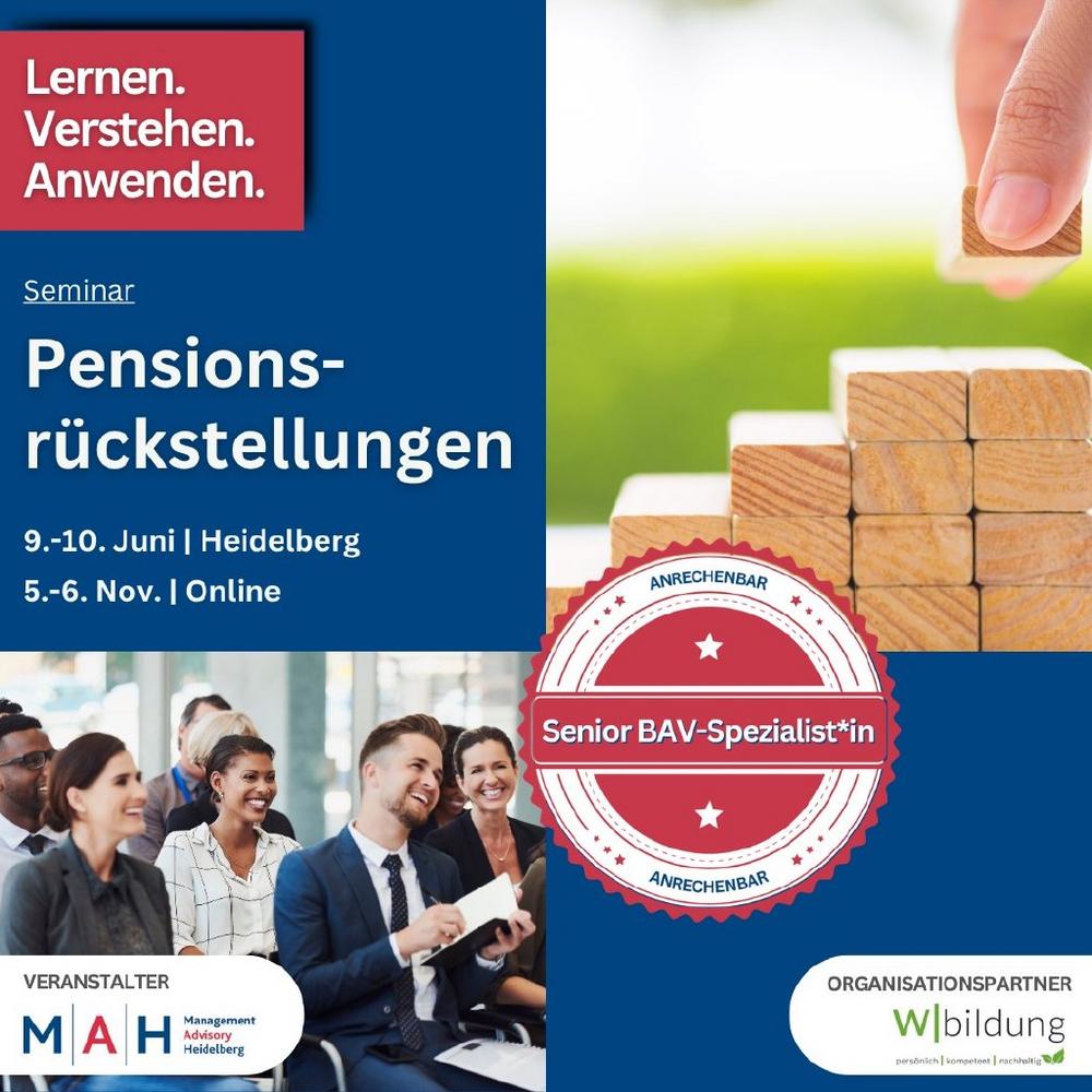 Pensionsrückstellungen (Seminar | Online)