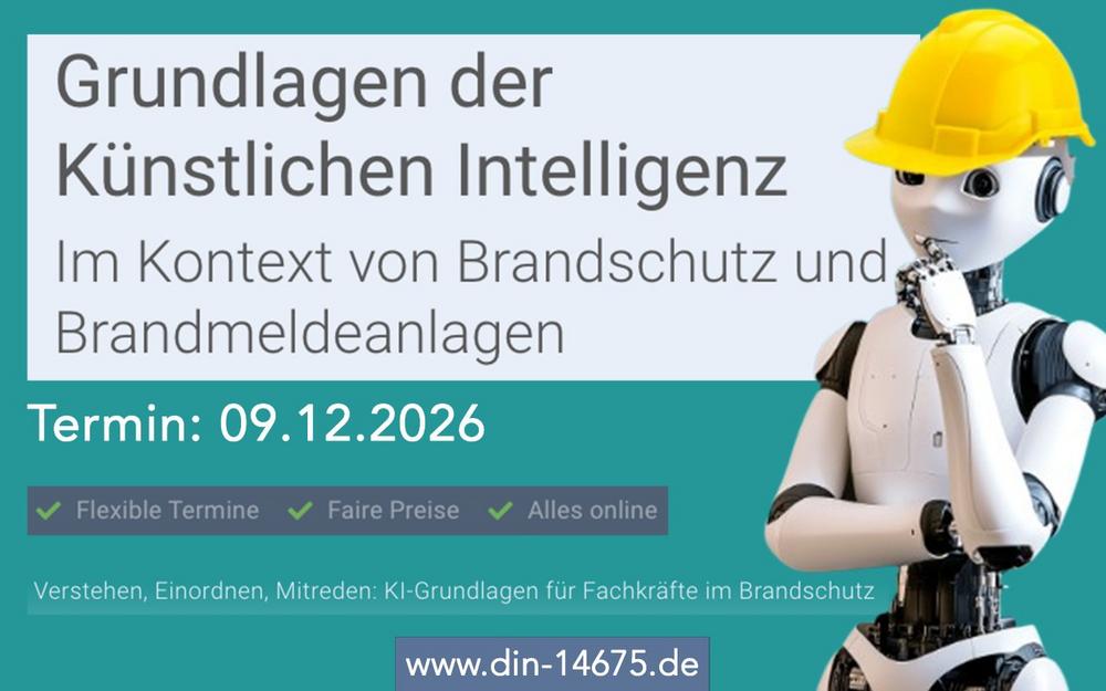 Grundlagen der Künstlichen Intelligenz Im Kontext von Brandschutz und Brandmeldeanlagen (Schulung | Online)