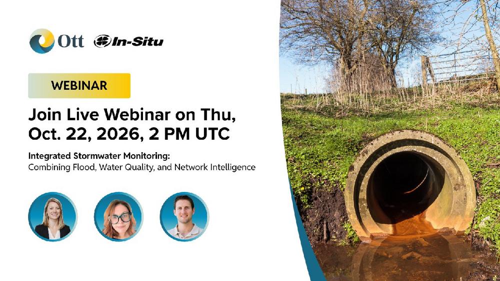 Integrated Stormwater Monitoring: Combining Flood, Water Quality, and Network Intelligence (Webinar | Online)